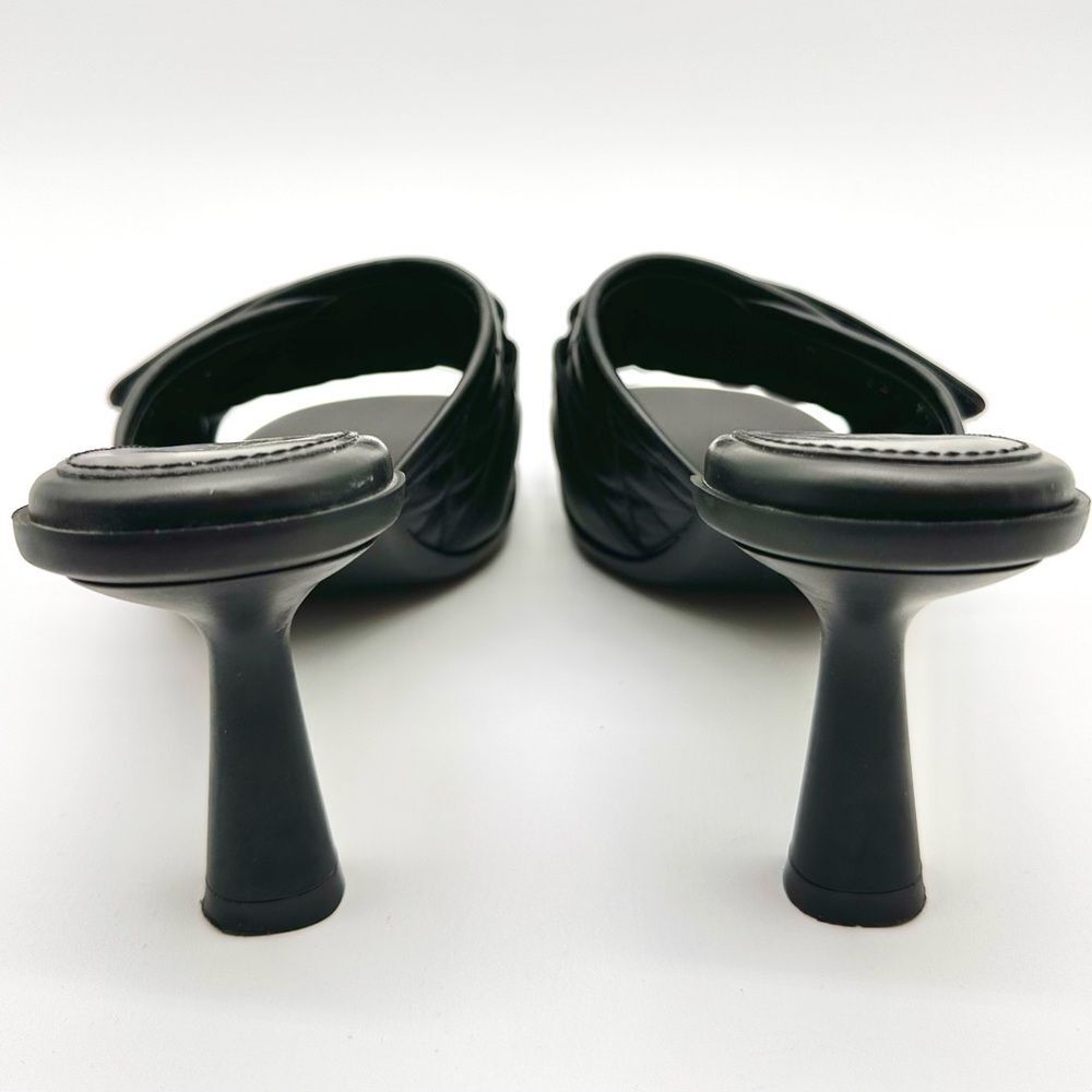 CHRISTIAN DIOR  Quilted Dio(r)evolution 80mm Slide Sandals 37 Black Leather EU37 - Picture 7 of 11